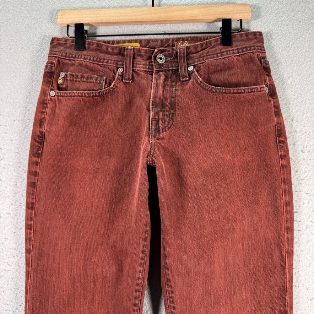 Adriano Goldschmied The‎ Teddy Boy Jeans Womens 28 Red Dark Wash Straight Denim